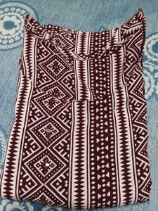 Elegant Kurta with Geometric Print