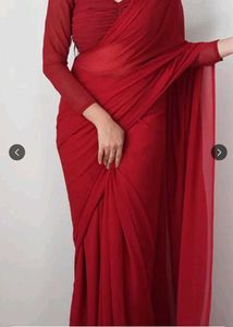 Poly Georgette Ready To Wear Saree