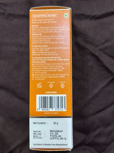 The Derma Co. 1% Hyaluronic Sunscreen Aqua Gel SPF