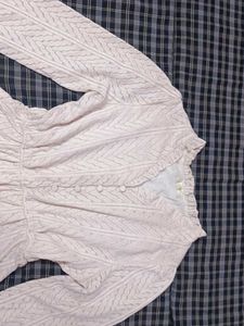 Off white A line lace dress