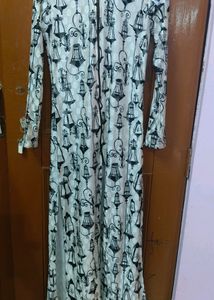 Front Cut White Kurta