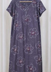 Floral Print Maxi Nightgown