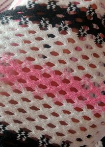 Stylish 🧣 Scarf With White Black And Pink Pattern