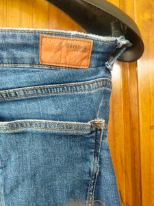 Bershka Blue Flare Jeans