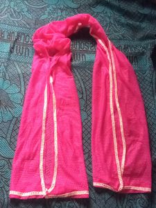 Pink Netted Duppata