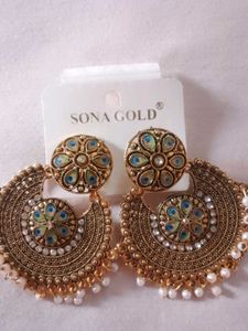 Beautiful Peacock Design Earrings