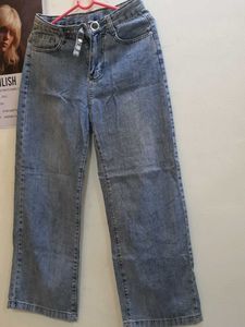 Vintage Y2K Wide leg jeans Unique Belt Detailing