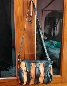 Unique Patchwork Leather Crossbody Bag