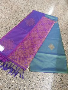 Elegant Semi Silk Saree with Rich Border