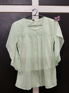 Light Green Embellished top