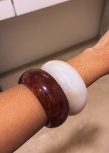 Chunky Resin Bangle Set (set of 2)