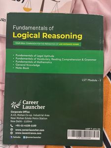 Fundamentals of Logical Reasoning Book