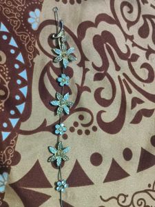 Floral Crystal Hair Chain
