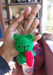 Crochet Bear Keychain