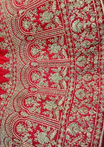 Red Embellished Bridal Lehenga Choli Set