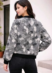 Geometric Print Jacket for light weight fo