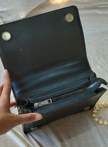 Fendi Black Embossed Clutch Bag