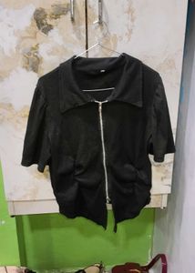 Black Zip-Up Jacket