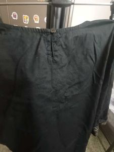 Beautifully Embroidered Black Kurta