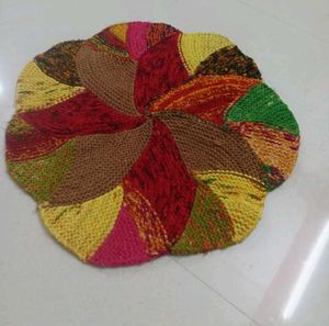 Colorful Handcrafted Round Rug