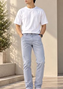 Men's Light Blue Chinos