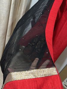 Elegant Black Kurta with Gold Embroidery
