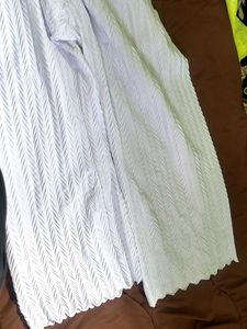 White Textured Palazzos