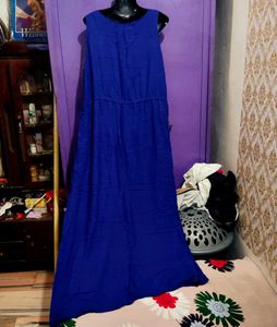 Elegant Royal Blue Maxi Dress