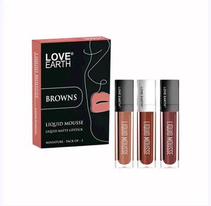 Love Earth Browns Liquid Mousse Matte Lipstick | M