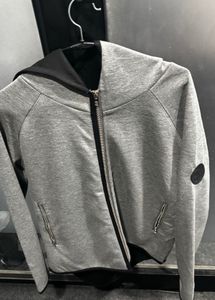 Men's Grey Zip-Up Hoodie