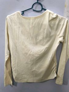 Elegant Long Sleeve Cowl Neck Top