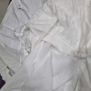 White Tiered Midi Dress