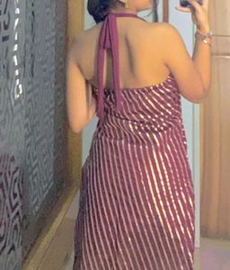 Stylish Maroon Kurta with Golden Stripes