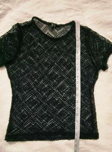 Very Beautiful N Comfortable Sheer Diamnd Mesh Top