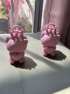 Cute Pink Hello Kitty Keychain