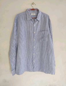Men's Striped Button-Down Shirt