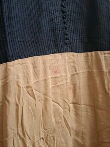 Elegant Two-Tone Anarkali Kurta zardozi worked hea