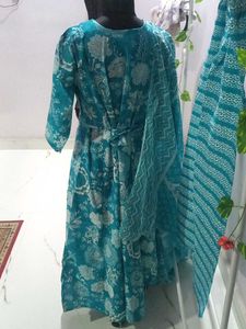 Brand New Floor Length Cotton Suit Set