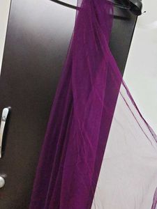 Vibrant Purple Net Dupatta