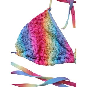 Rainbow Tie-Dye Bikini Set