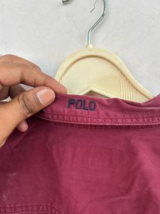 Polo Ralph Lauren Maroon Button-Down Shirt