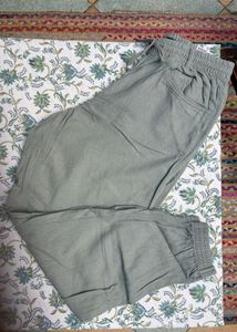 M&amp;S Comfortable Light Olive Jogger Pants