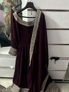 Elegant Embroidered Anarkali Gown