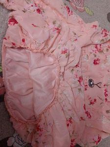 Pink Floral Kurta