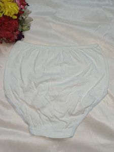Comfortable White Briefs with Butterfly Detail
