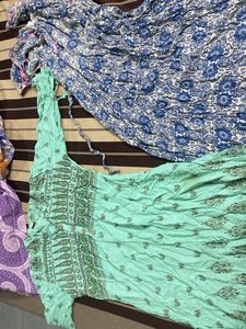 set of two  Bohemian Floral Print Maxi D