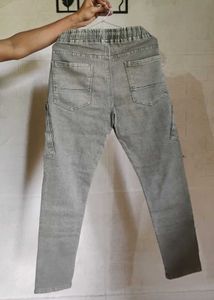 Stylish Grey Cargo Jeans