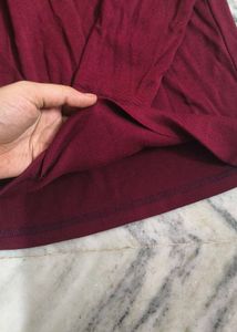 Maroon Long Sleeve T-Shirt