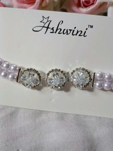 Elegant Pearl and Crystal Choker Set