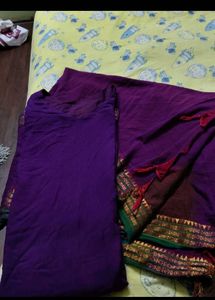 Purple Kurta Set with Dupatta